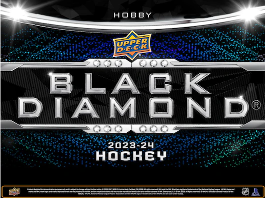 23/24 Upper Deck Black Diamond Hockey 2-box RT #1