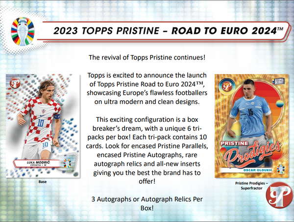 2023 Topps Pristine Road to EURO 2024 Soccer Full Case PYT #1