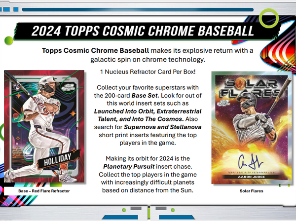 2024 Topps Cosmic Chrome Baseball Hobby 6-Box PYT #4