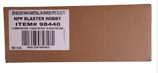2021/22 Panini Donruss Optic Basketball Blaster 20 Box Case