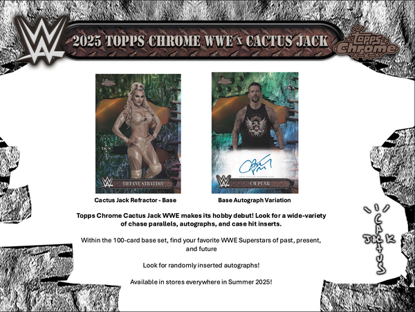 2025 Topps Chrome WWE Cactus Jack 1-Box Hobby Random Letter #1