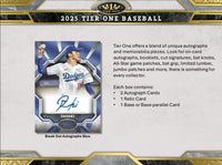 2025 Topps Tier One Baseball Hobby 4-Box PYT #2