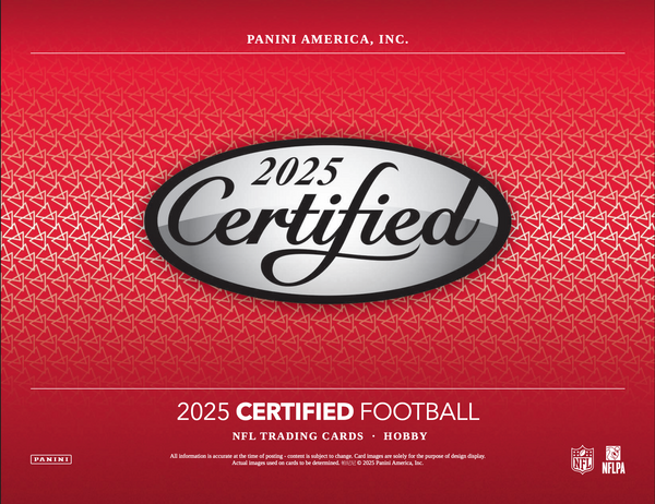 2025 Panini Certified Football Hobby 3-Box RT #1